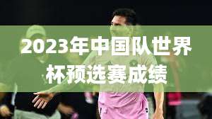 2023年中国队世界杯预选赛成绩